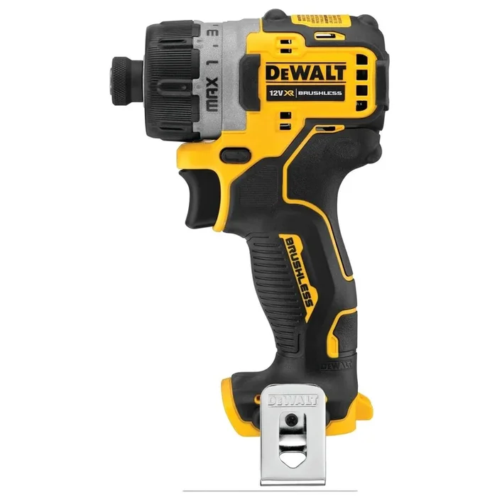 Visseuse XR 12 V Brushless – sans batteries ni chargeur, clip ceinture – DCF601N-XJ – DEWALT