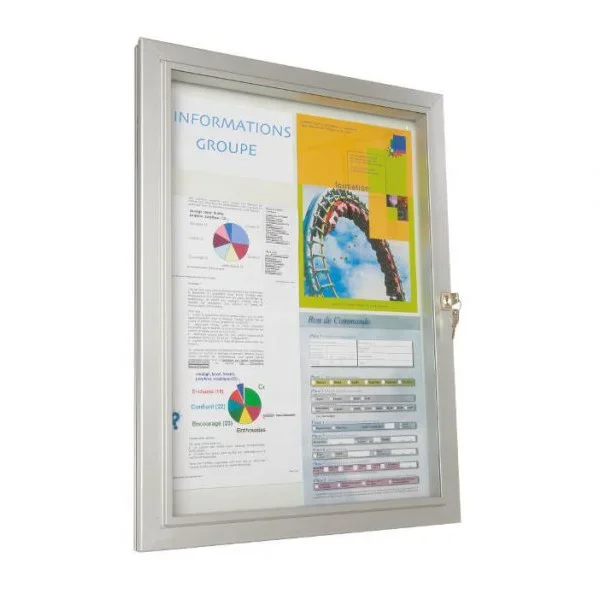 Vitrine d’ext?rieur classique vitre plexiglas