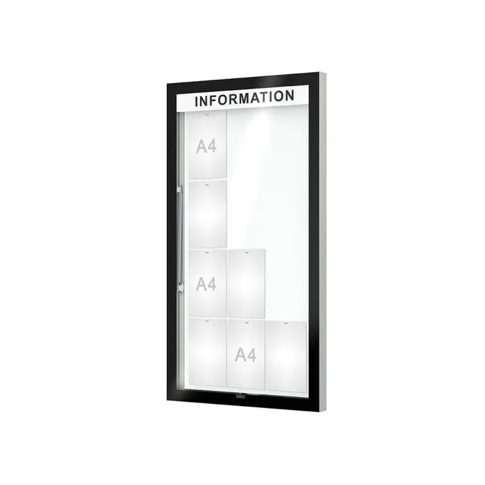 Vitrine murale ép. 80 mm