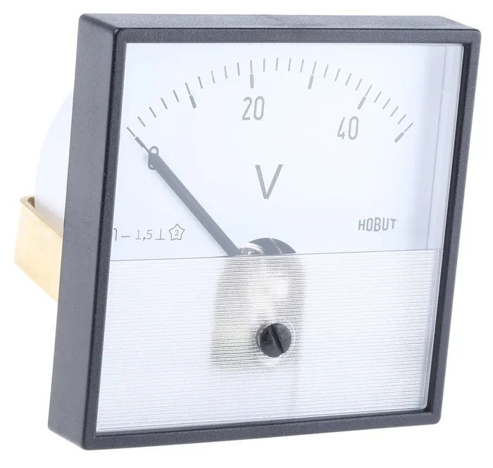 Voltmètre analogique HOBUT, V c.c.