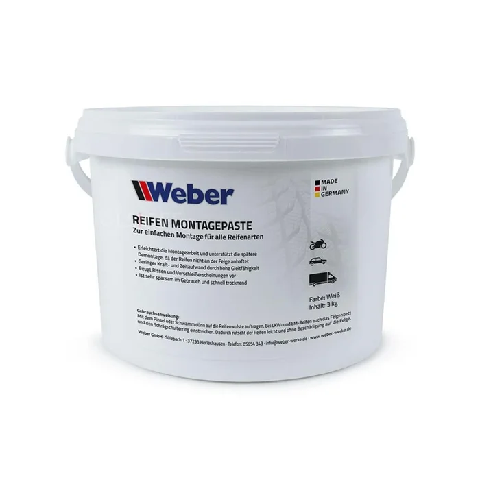 Weber pâte de montage pour pneus blanche 3 kg