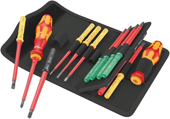 Wera 05006611001 17 pièces Kraftform Kompakt VDE 17 Universal 1 Jeu d’anneaux de recherche d’outils en coffret