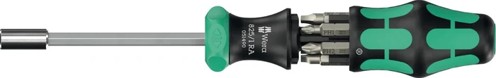 Wera 05051518001 Kraftform Kompakt 27 RA 2 tournevis à embout interchangeable – 6 en 1 multi-embouts – avec fonction cliquet