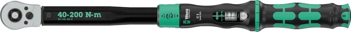Wera 05075695001 Click-Torque Lock C3 R/L Clé dynamométrique avec cliquet réversible – 40-200 Nm – 1/2 » – Droite/Gauche