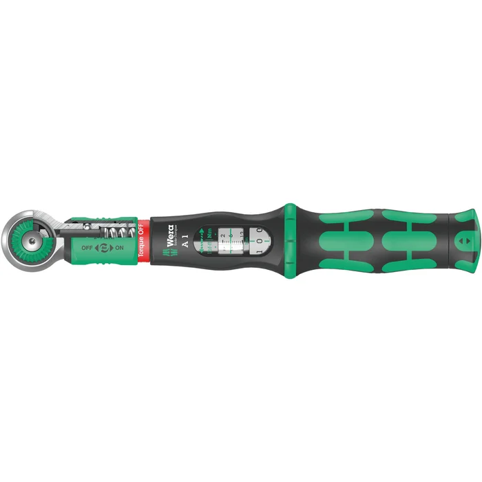 Wera 05075800001 Safe-Torque A 1 Clé dynamométrique avec cliquet commutable – 2-12 Nm – 1/4&Prime;