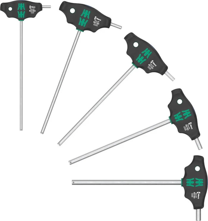 Wera 05136070001 5 pièces 454/5 HF SHK Set 1 Hex-Plus T-Greep Set de tournevis